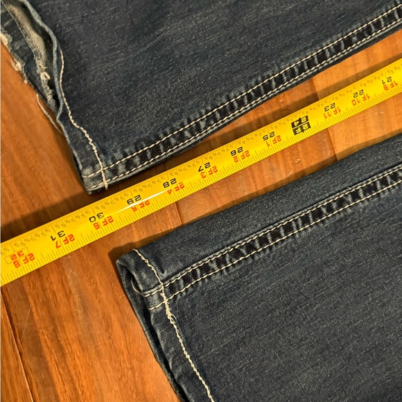 Miss Me Blue Denim Jeans mid rise boot size 33 X 34 - Picture 5 of 8